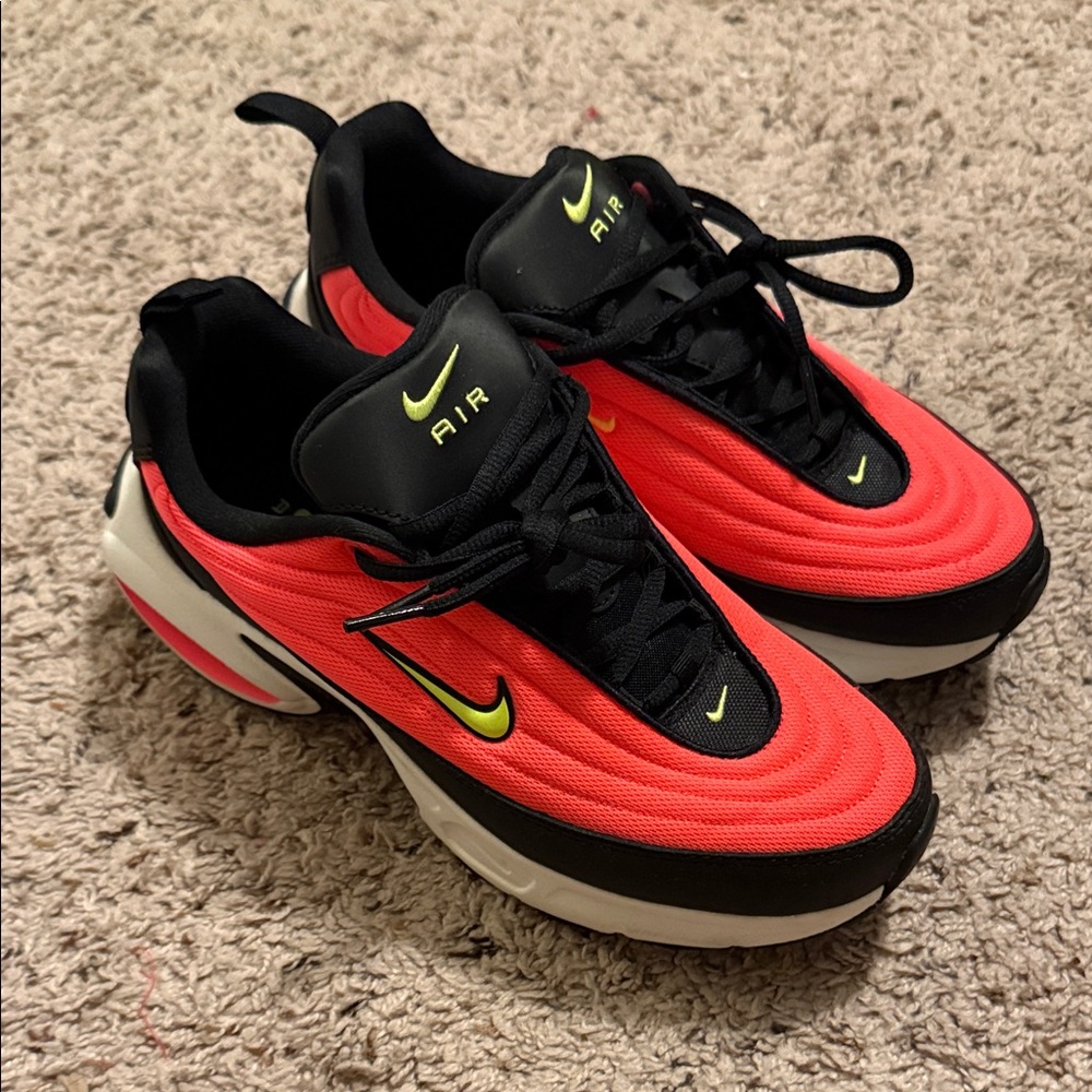 Nike Air Max Red and Black Sneakers